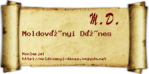 Moldoványi Dénes névjegykártya